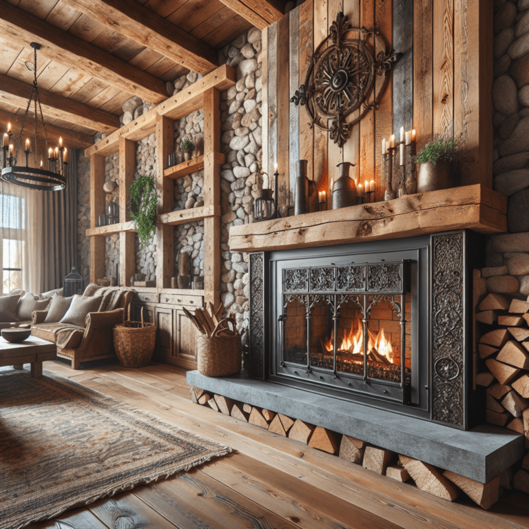 Jak dopasować design wkładu kominkowego do stylu rustykalnego?