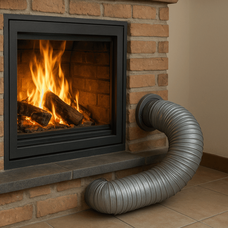 Jak doprowadzić powietrze do spalania w kominku