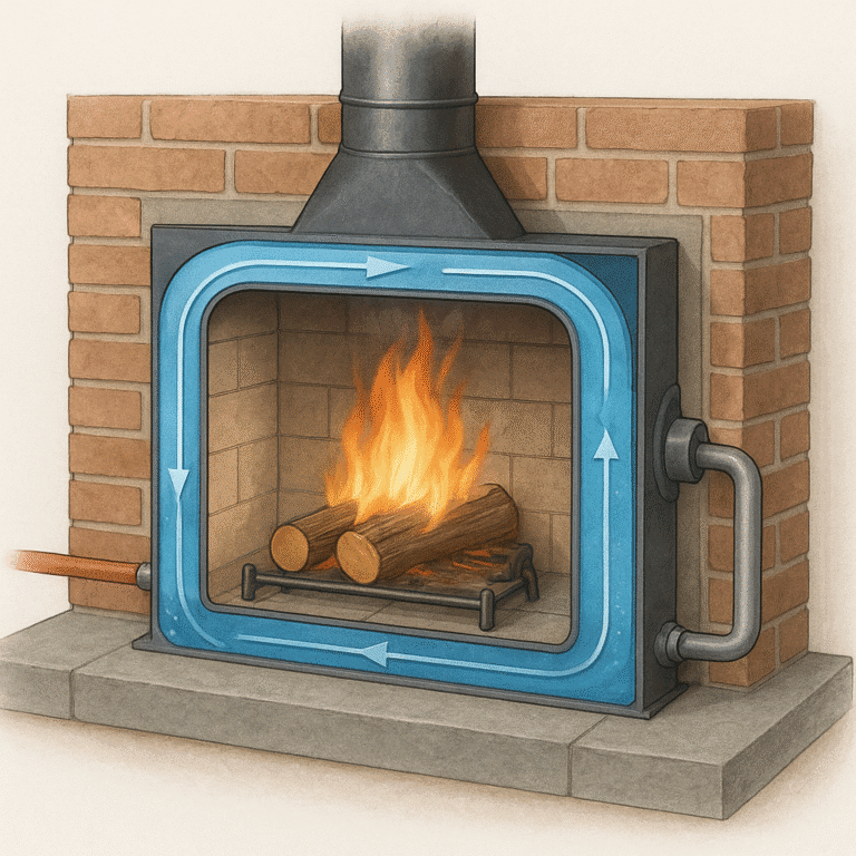 Jak działa kominek z płaszczem wodnym