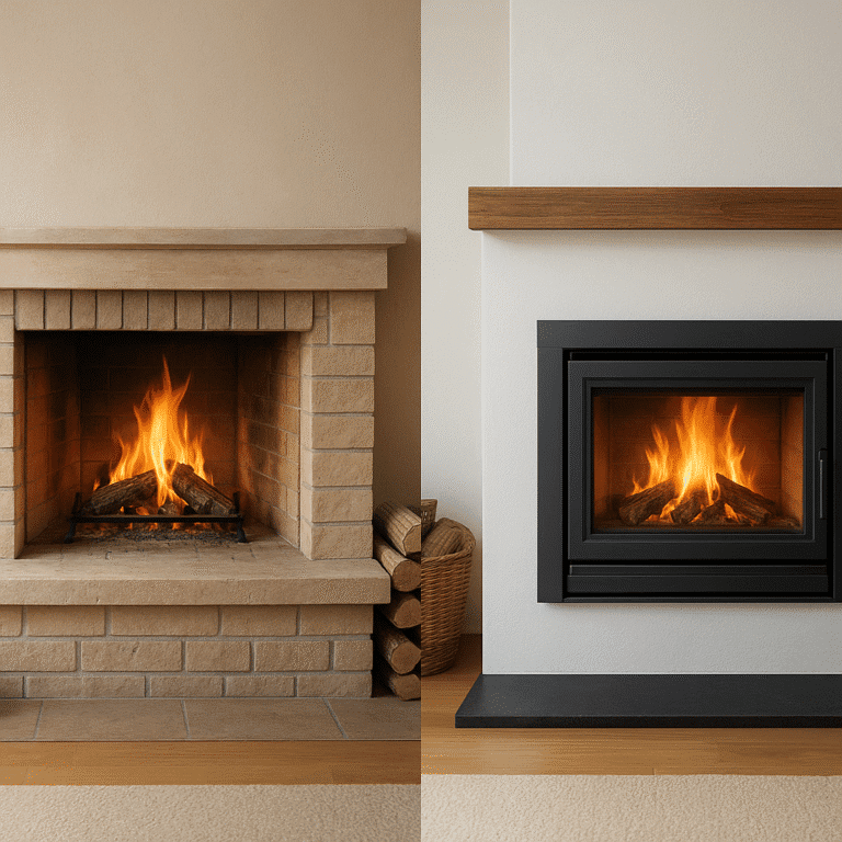 Czym różni się wkład kominkowy od tradycyjnego kominka