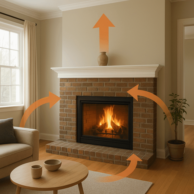 Jak ogrzewać cały dom jednym kominkiem