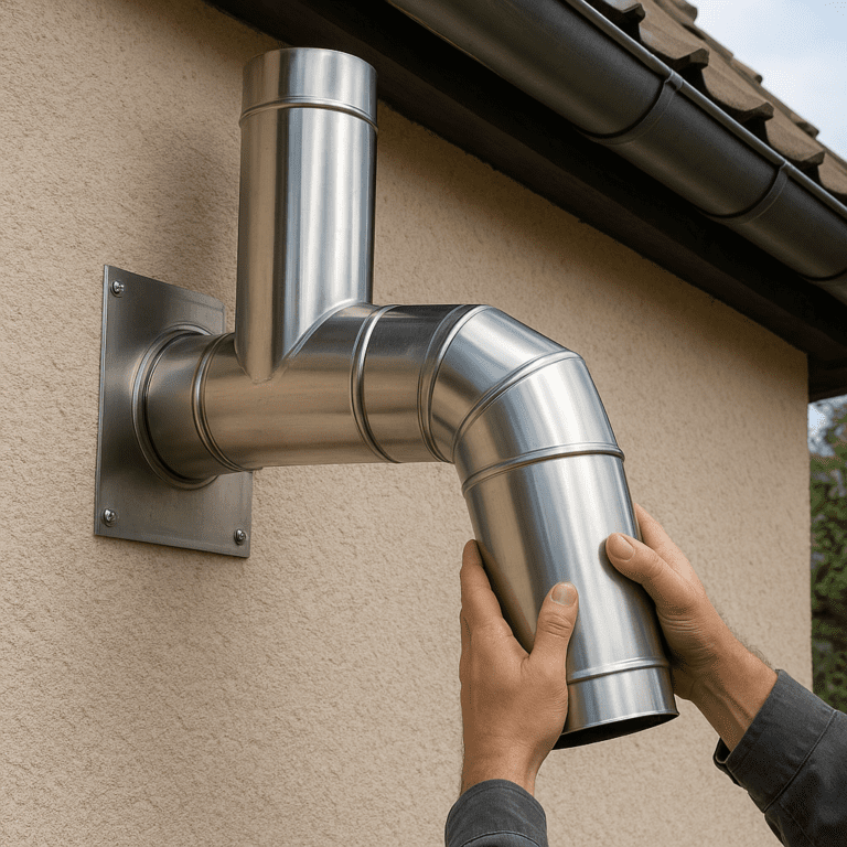 Jak wykonać komin ze stali nierdzewnej do kominka