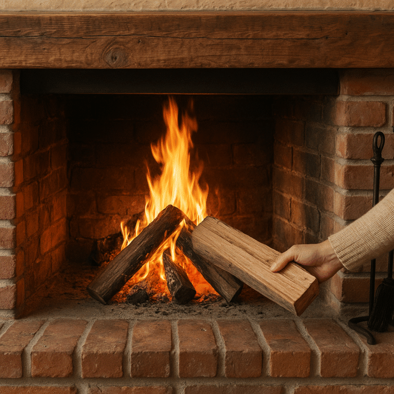 Jak palić w kominku, by nie kopcił